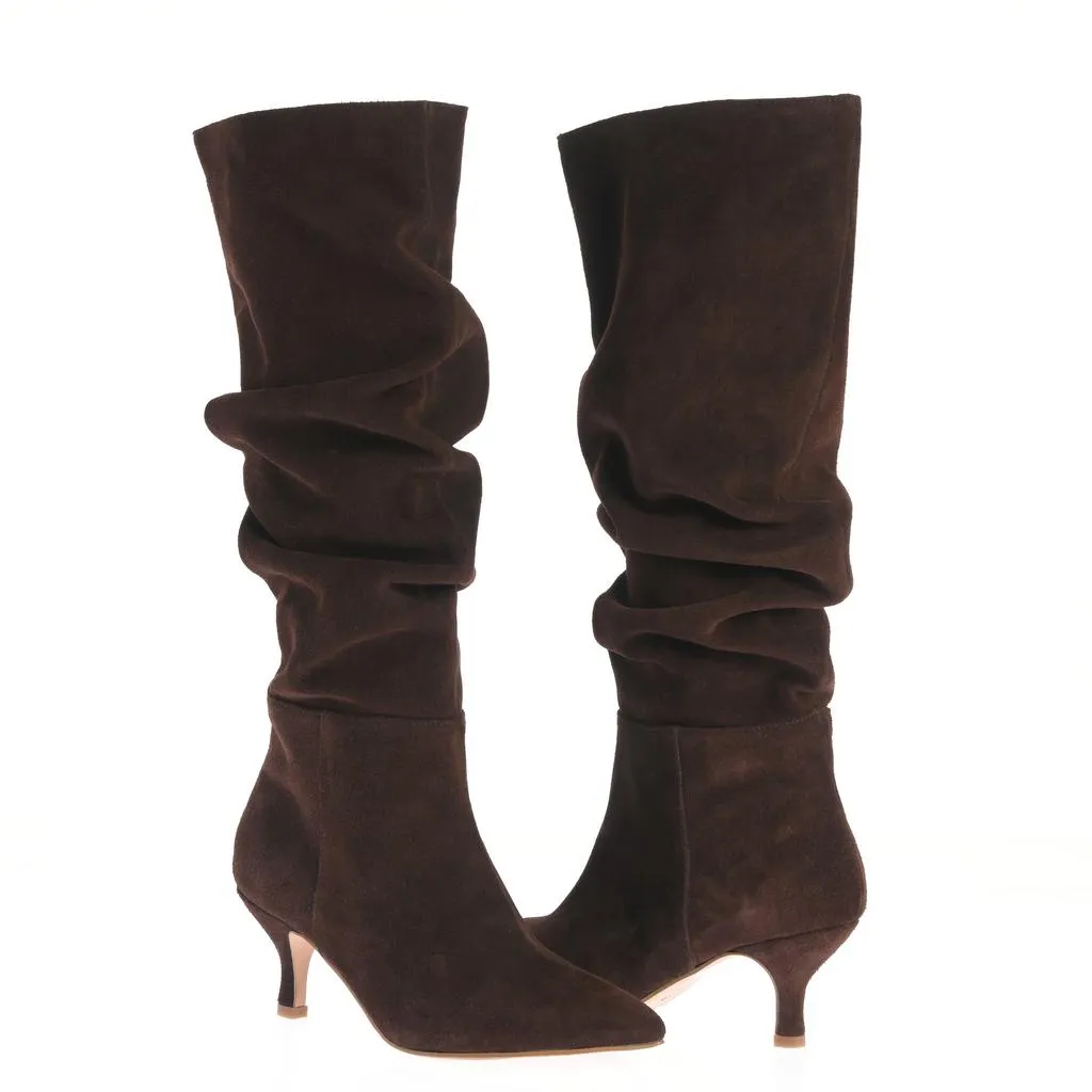 Ana Urbana Shoes Chicago cizme maro piele întoarsă