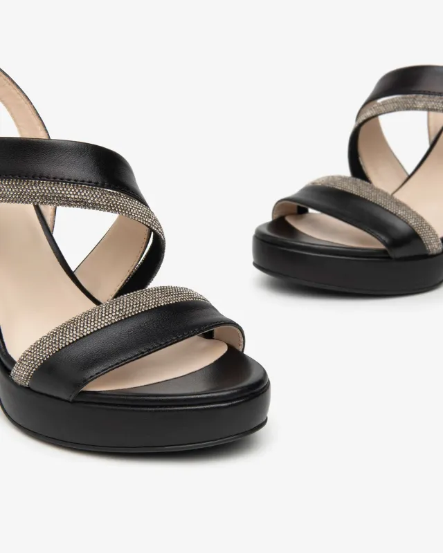 NeroGiardini sandale dama piele glam stralucitor