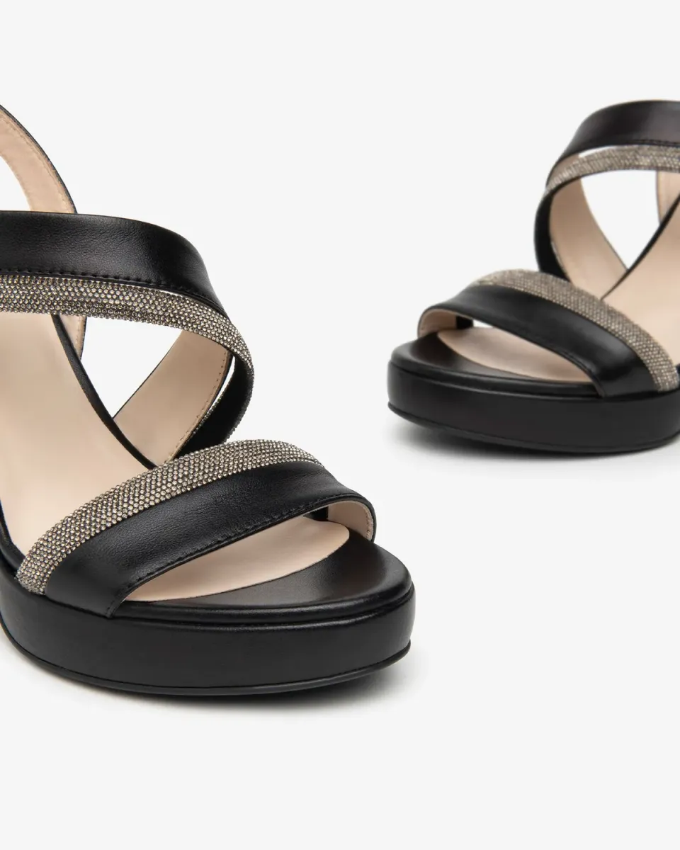 NeroGiardini sandale dama piele glam stralucitor