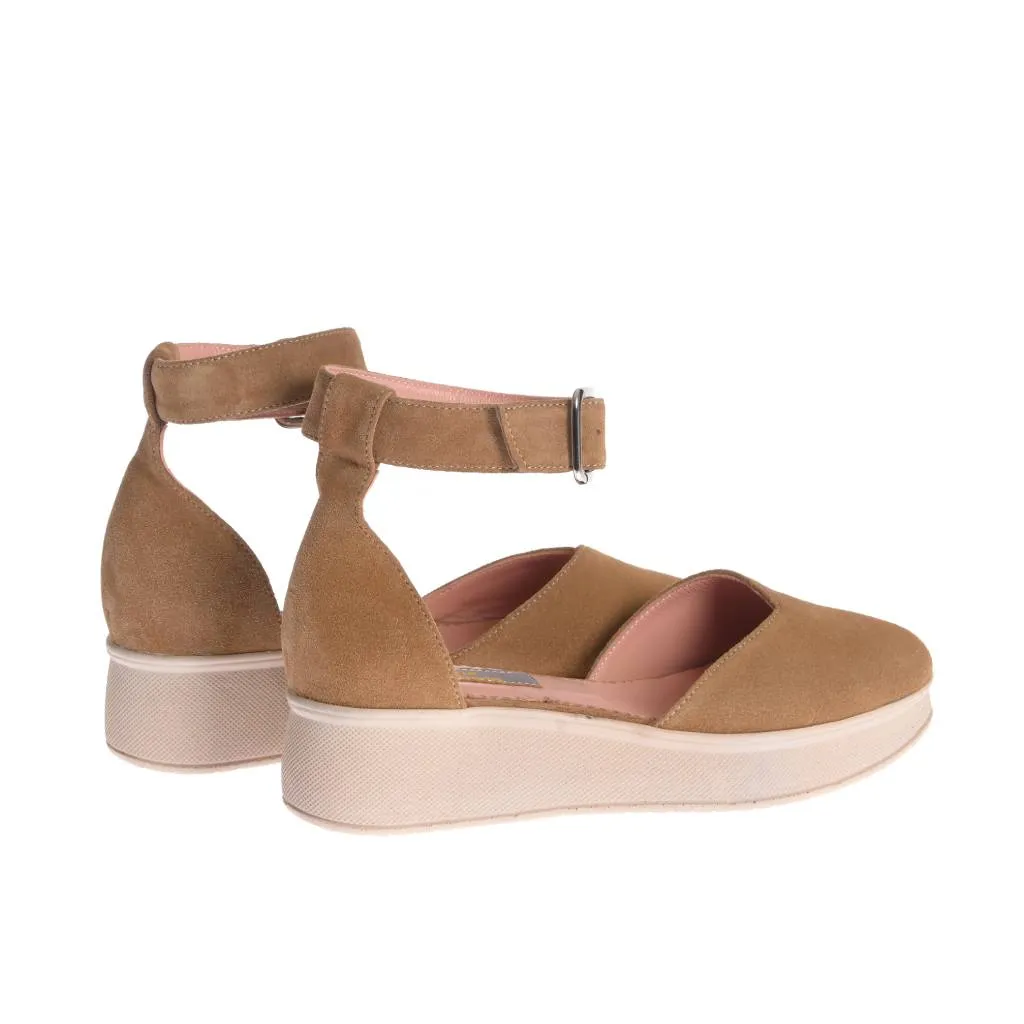 Ana Urbana Shoes New Orleans sandale maro platforma