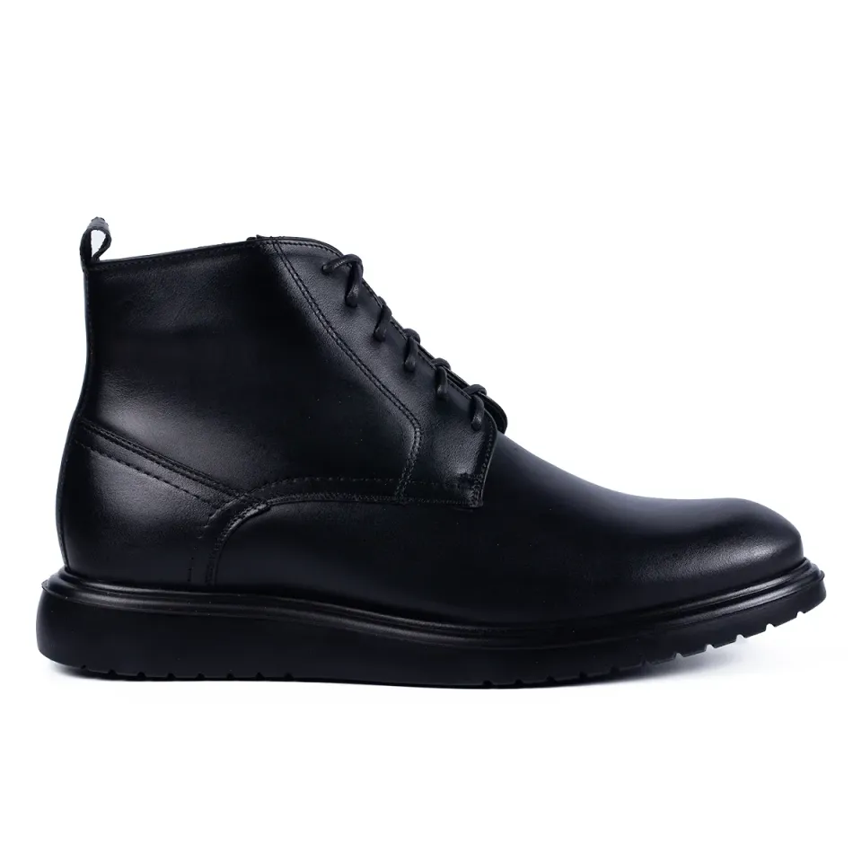 Lucas Shoes 600 ghete barbati negru piele iarna