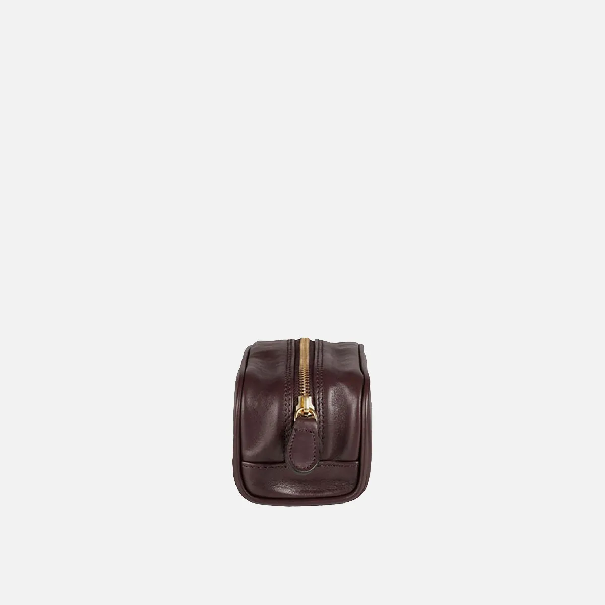 Cecilia Bringheli Riva Dark Brown necessaire piele maro