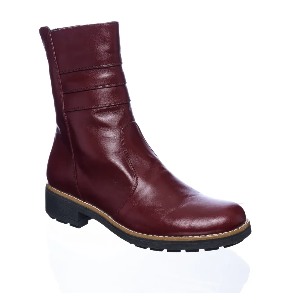 Catinca Shoes M10 BOB ghete dama piele naturala bordo