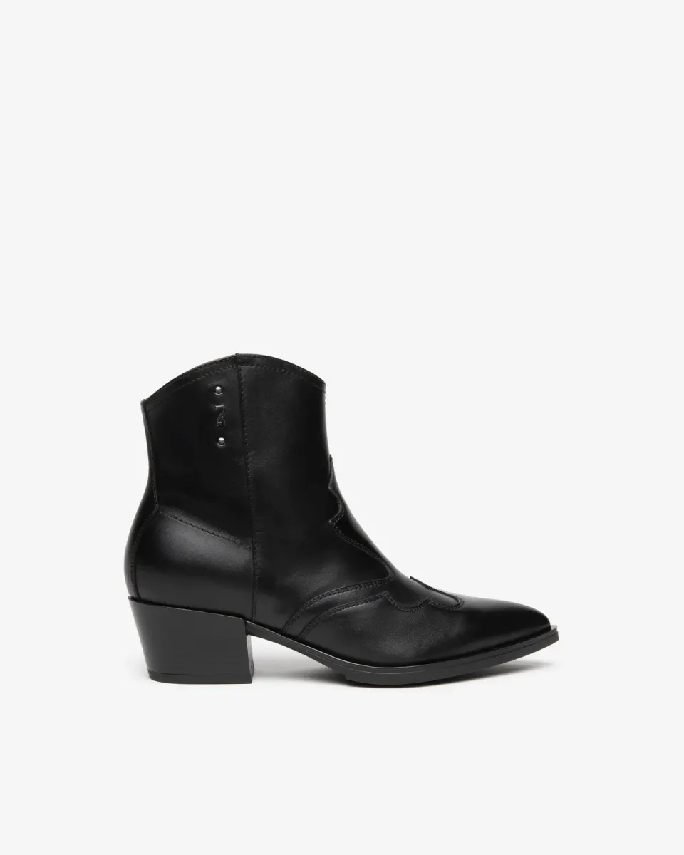 NeroGiardini botine dama piele western toc 50 mm