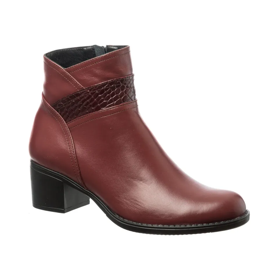 Catinca Shoes GX42 BoBS ghete dama bordo box piele