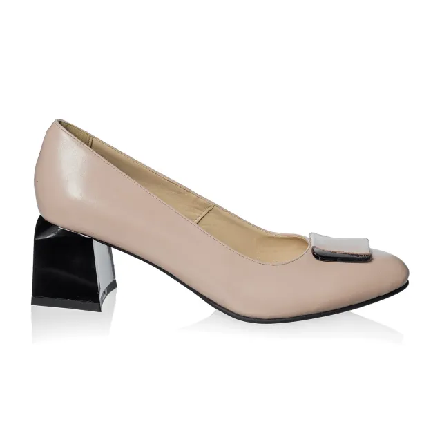 Catinca Shoes A32 N pantofi piele naturala nude box