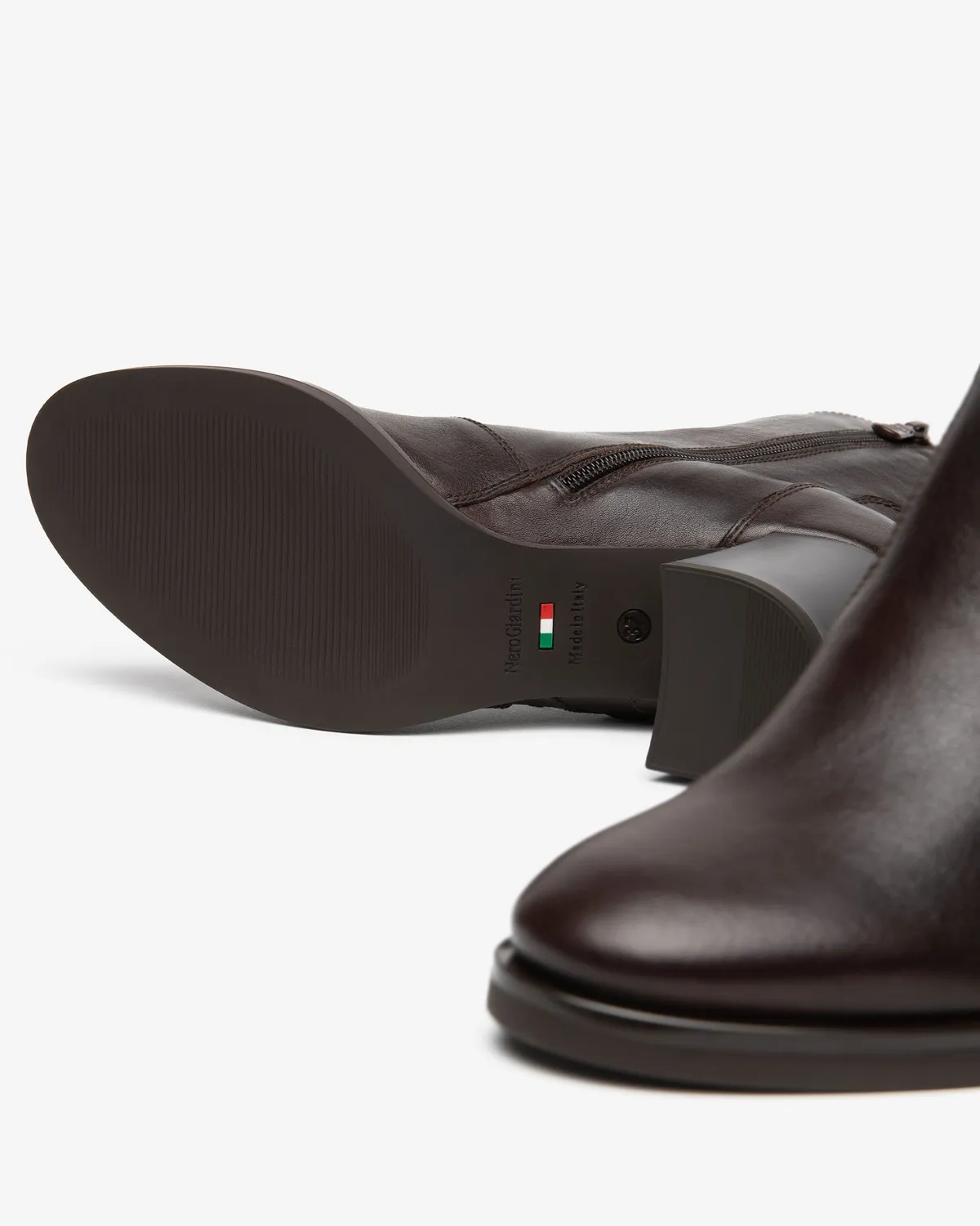 Botine dama NeroGiardini piele toc 75 mm