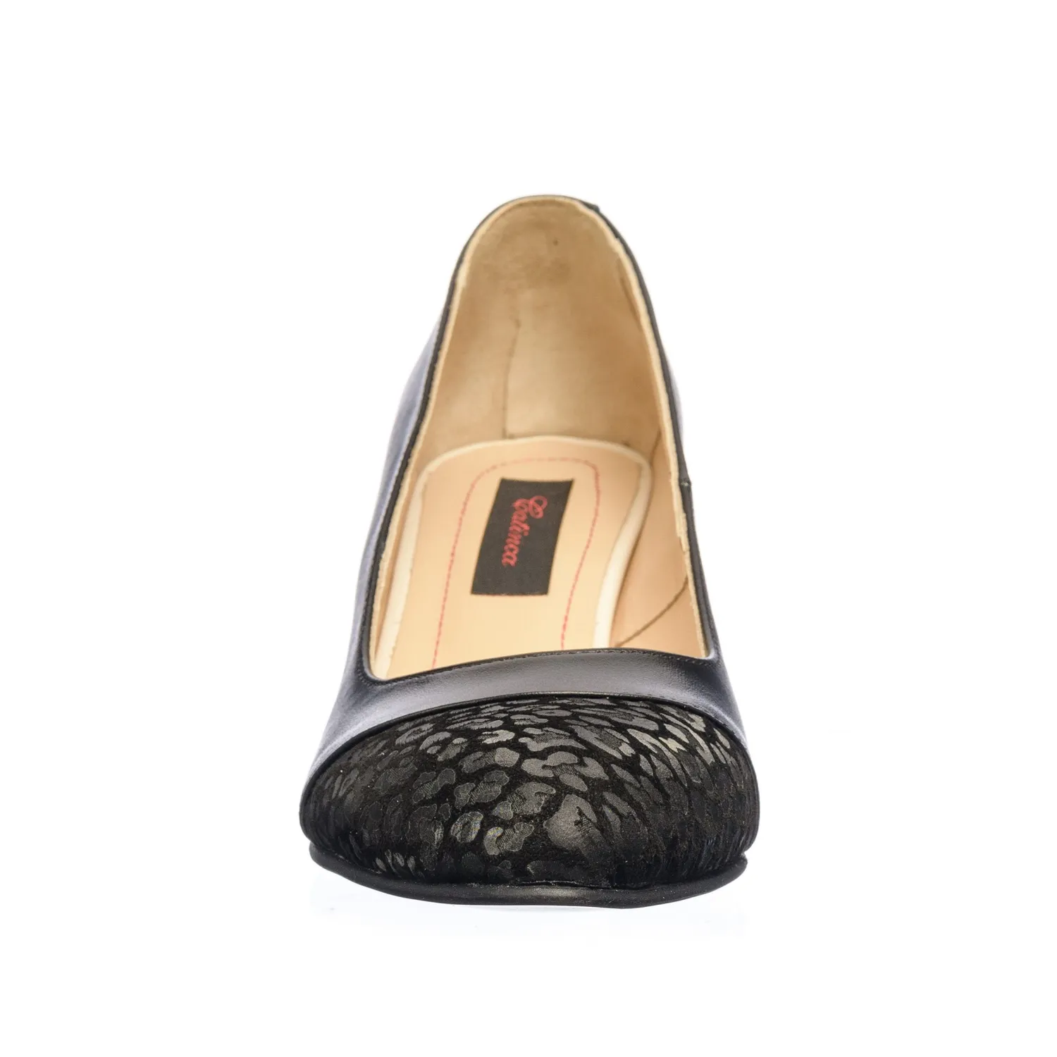 Catinca Shoes A3 NVP pantofi dama piele negru varf poney