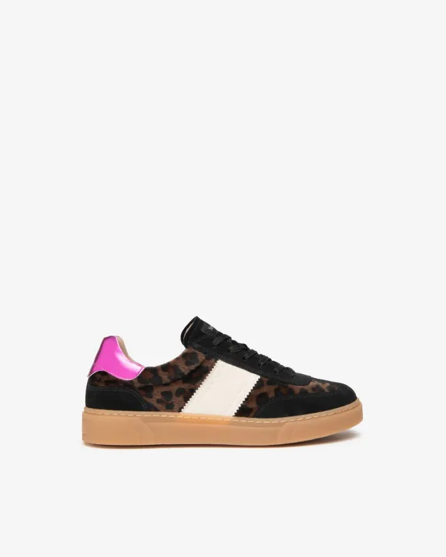 NeroGiardini sneakers dama piele intoarsa animal print