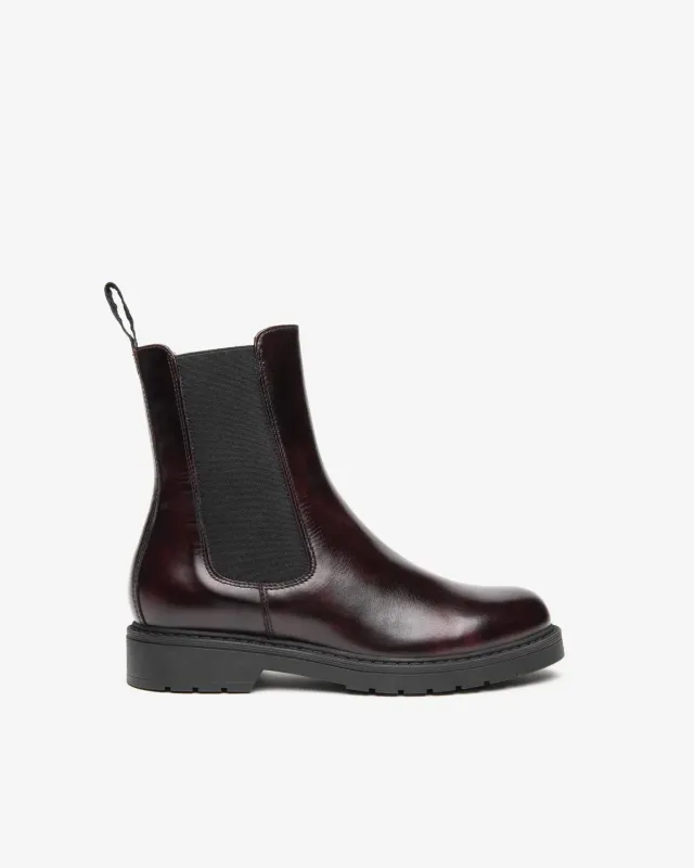 NeroGiardini ghete chelsea damă piele toc 30 mm
