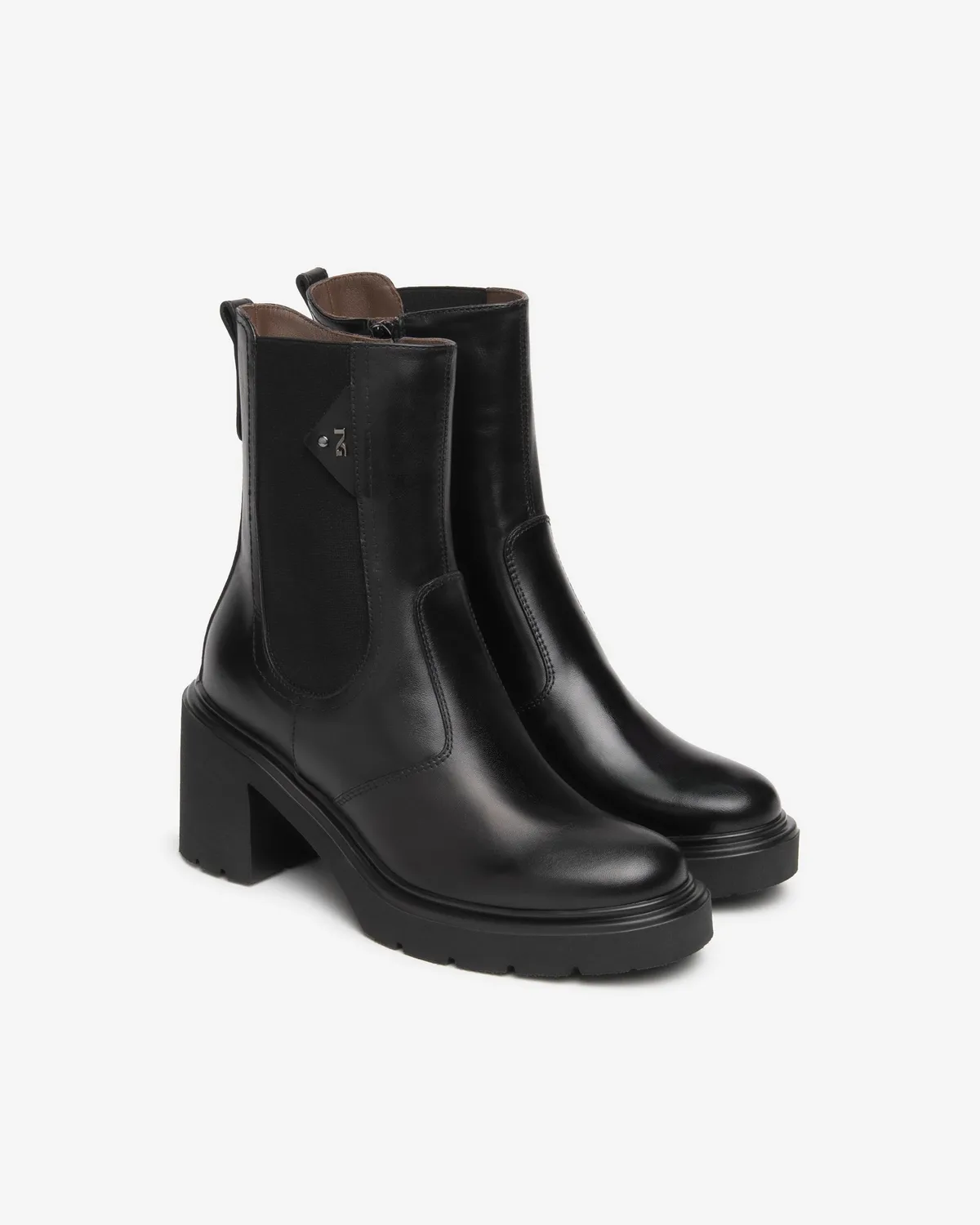 NeroGiardini ghete chelsea dama piele toc 85 mm
