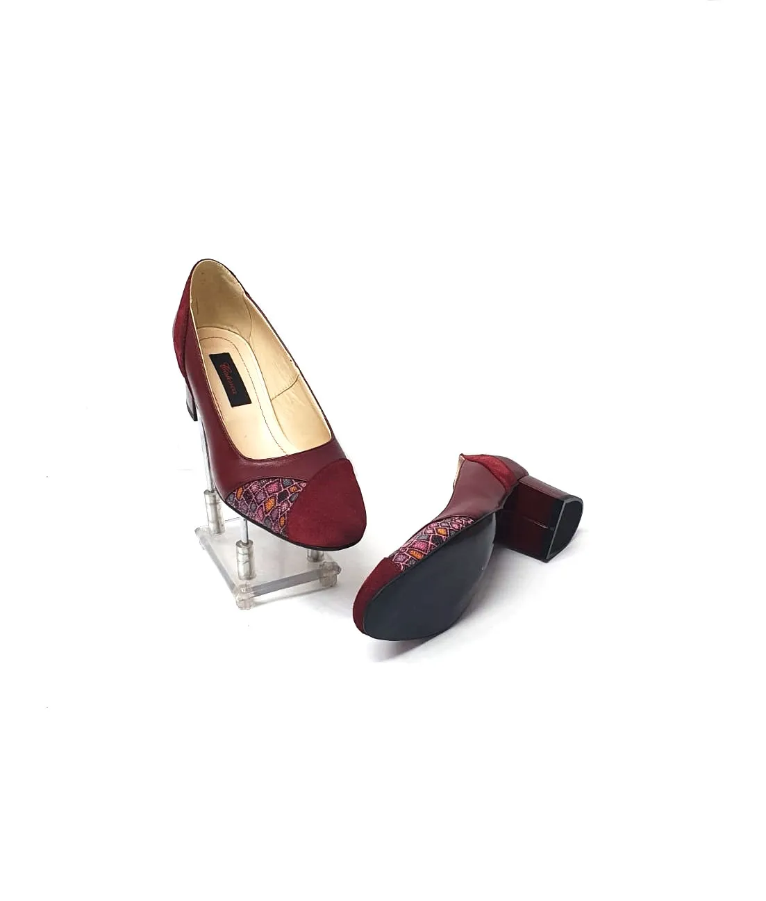 Catinca Shoes C33 BBAPB pantofi dama bordo piele naturala