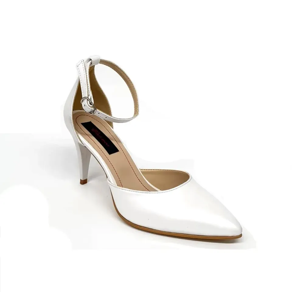 Catinca Shoes D19 A sandale dama piele naturala alb