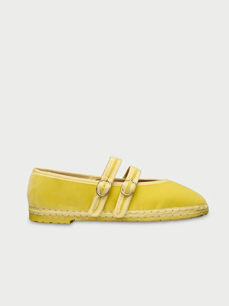 Flagelus Lady Claire Yellow pantofi mary jane galben
