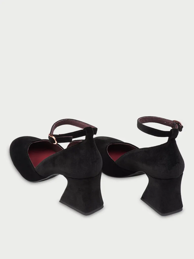 Flagelus The D'Orsey Black pantofi toc negru 6 cm