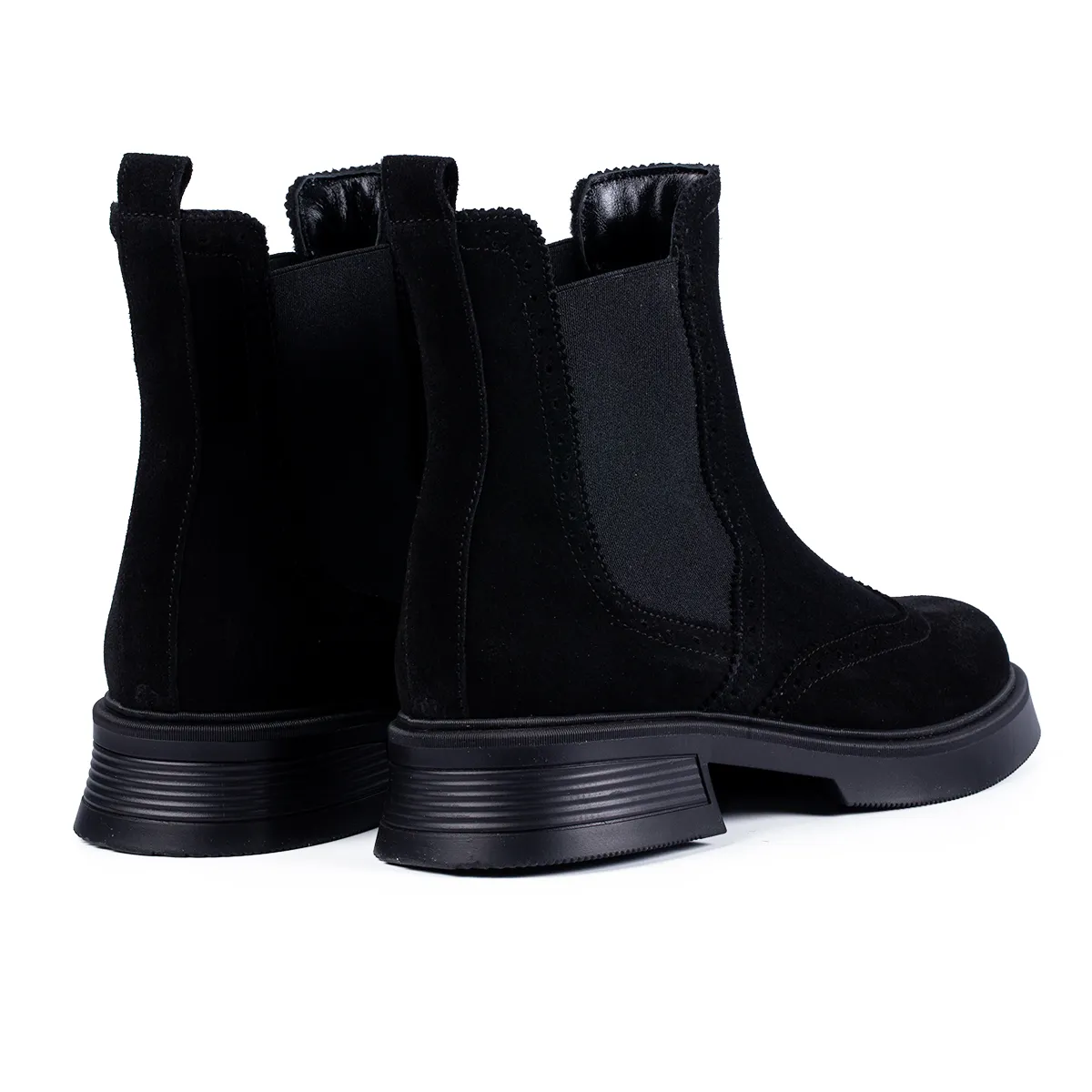 Lucas Shoes 400 ghete femei negre velur piele