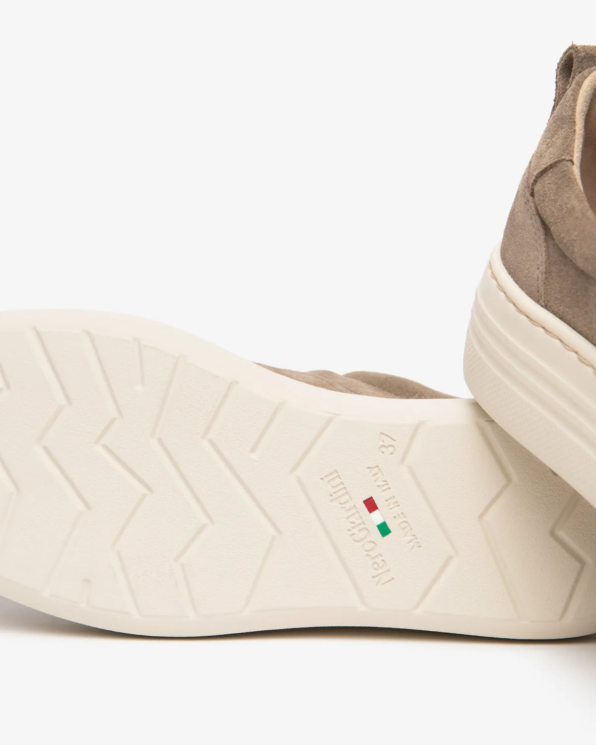 NeroGiardini sneakers piele intoarsa dama platforma 4 cm