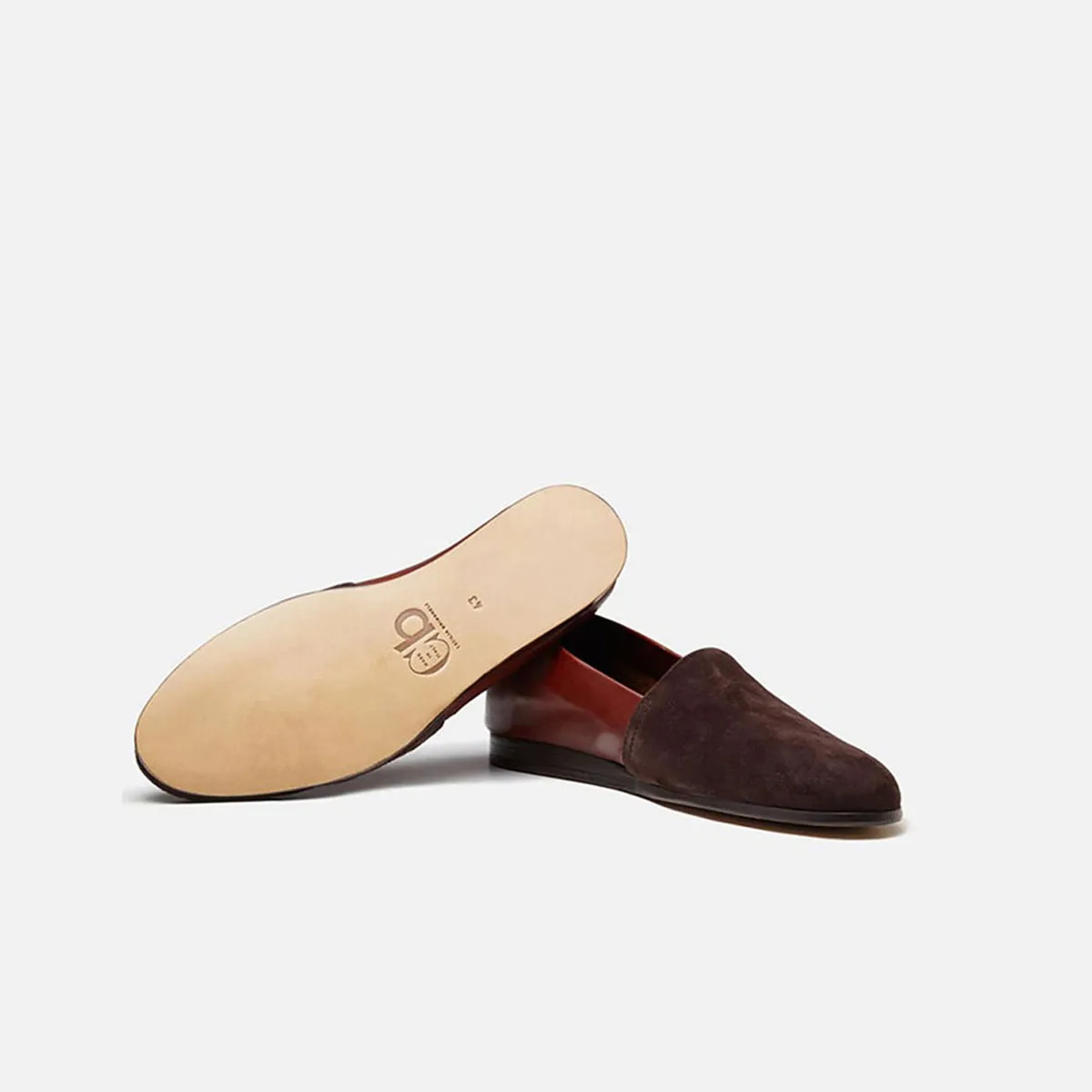 Cecilia Bringheli Amalfi espadrile maro piele intoarsa