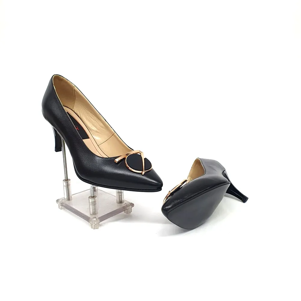 Catinca Shoes A24 pantofi damă piele negru box