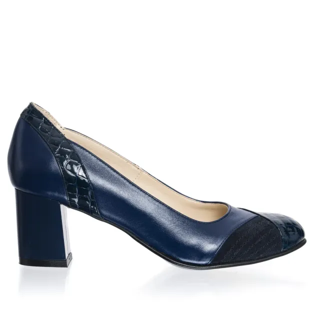 Catinca Shoes C33 ACA pantofi dama piele albastra