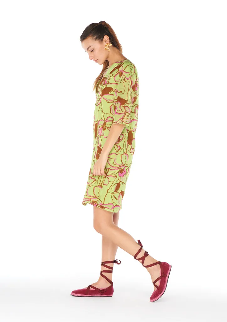 Flagelus Shan Yu Green Kaftan caftan verde