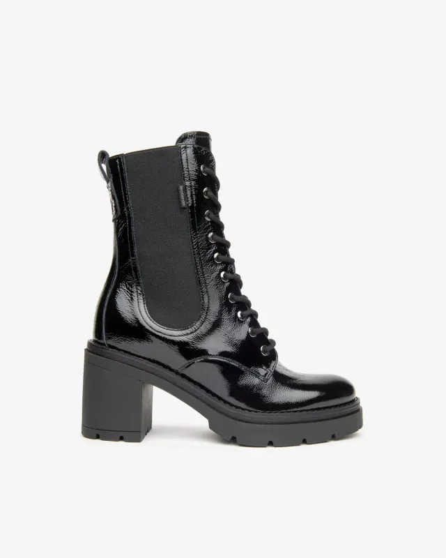 NeroGiardini anfibi lac dama toc 8 cm cu elastic