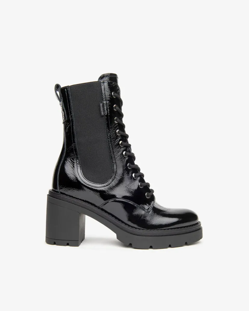 NeroGiardini anfibi lac dama toc 8 cm cu elastic