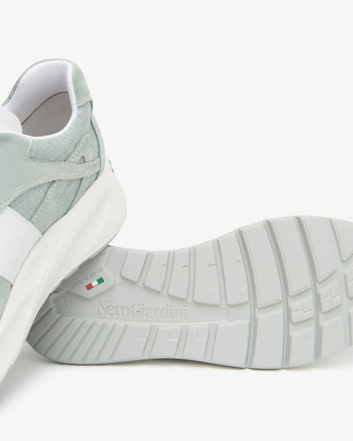 NeroGiardini sneakers dama piele intoarsa cu branț memory