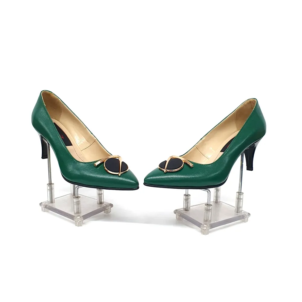 Catinca Shoes A24 VB pantofi dama piele naturala verde
