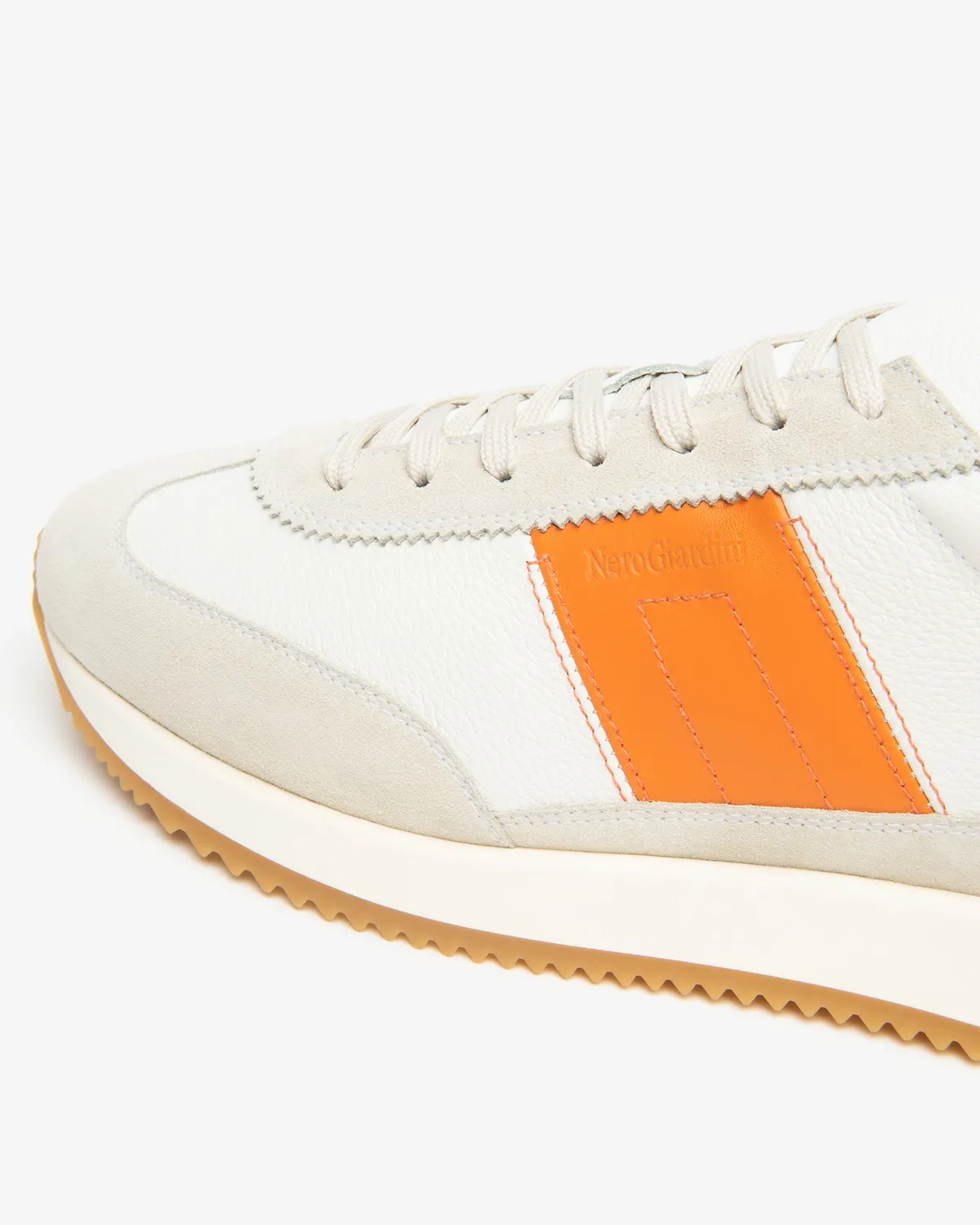 Sneakers barbati NeroGiardini piele si piele intoarsa