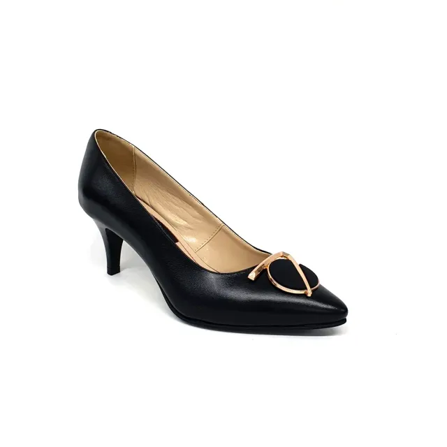 Catinca Shoes A24 pantofi damă piele negru box