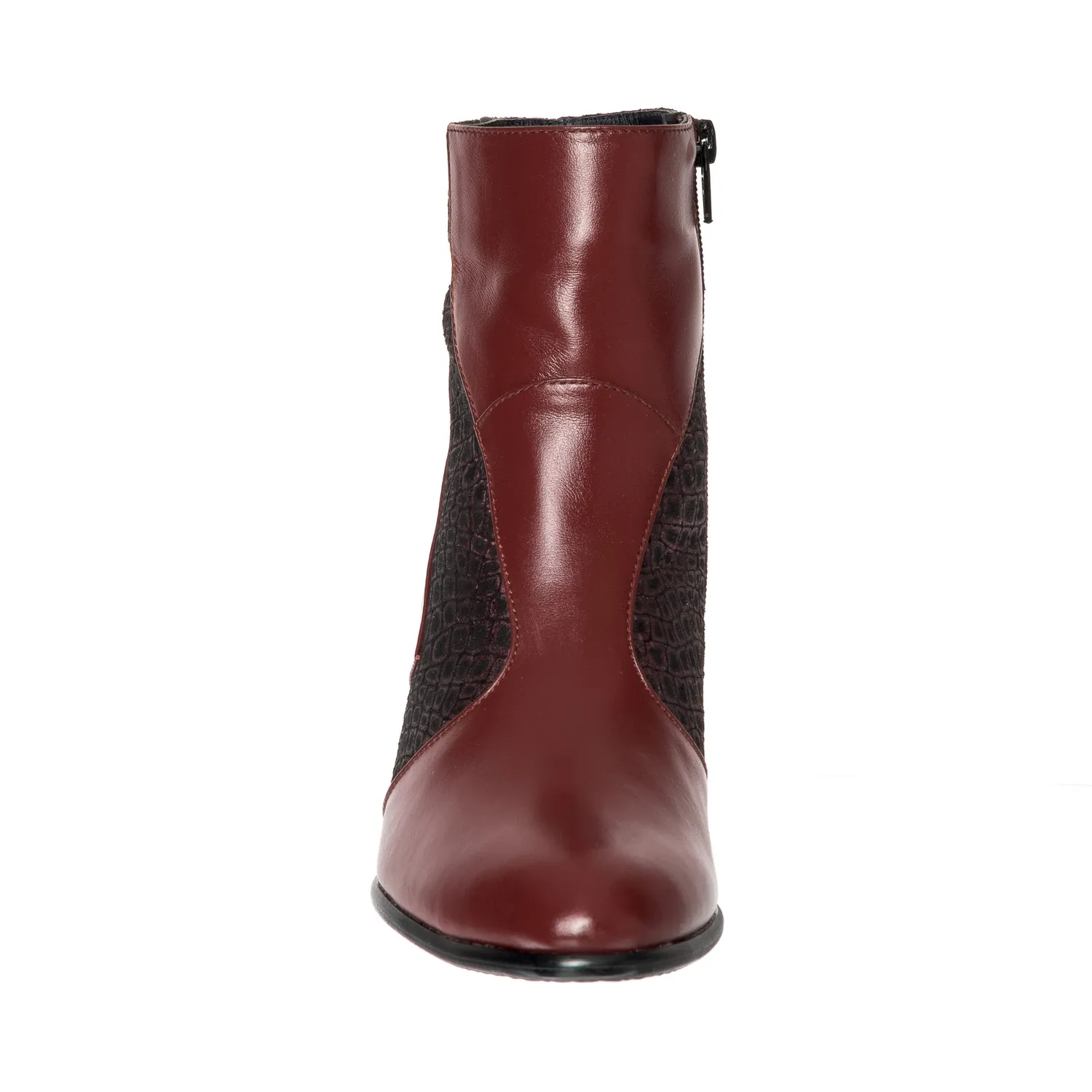 Catinca Shoes GX41 BoBP ghete damă piele bordo ponei