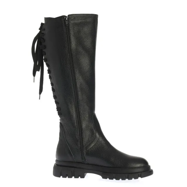 Ana Urbana Shoes Nicoleta cizme negre piele texturata