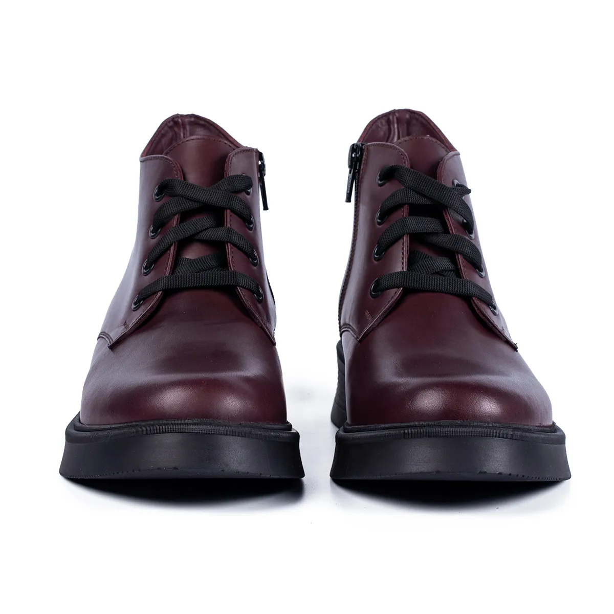 Lucas Shoes 412 ghete bordo piele naturala dama