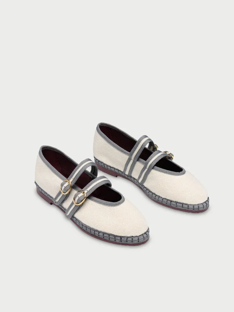 Flagelus Claire Ice pantofi Mary Jane albi