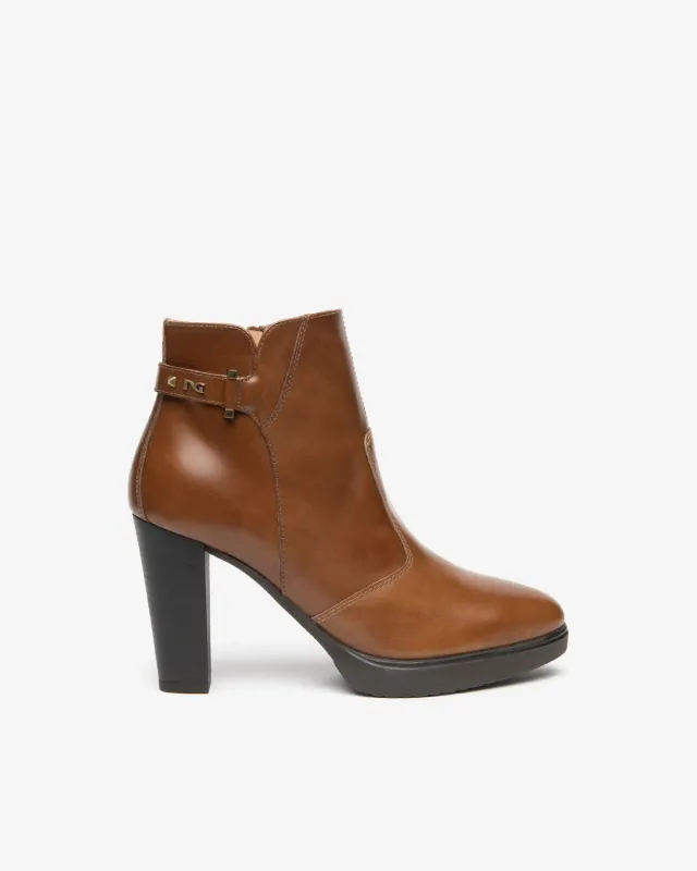 NeroGiardini botine piele dama toc 95 mm platforma