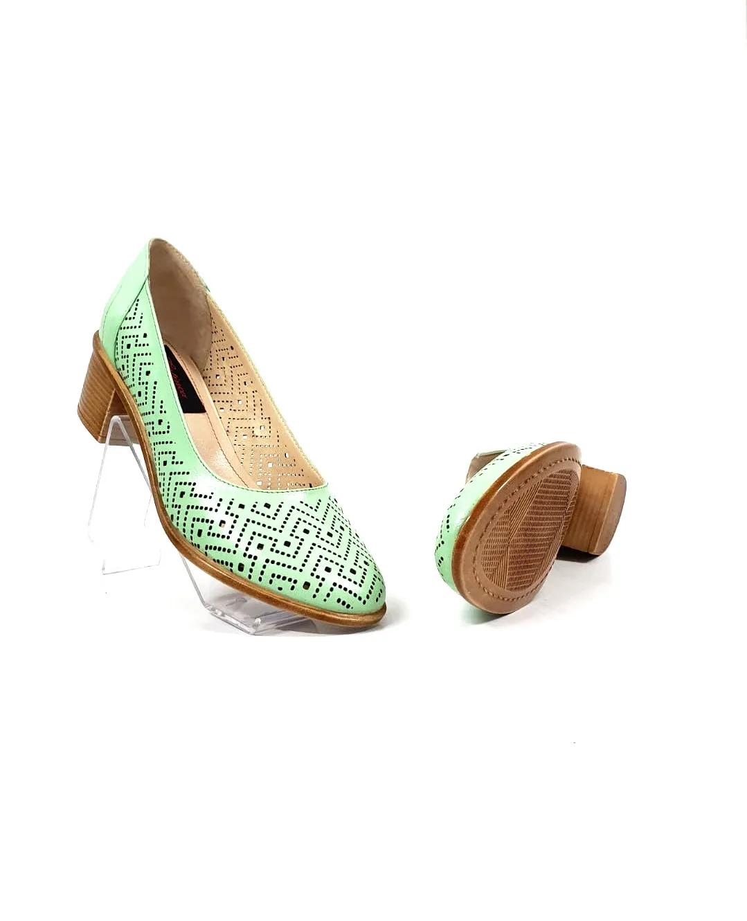 Catinca Shoes T14 VN pantofi perforati piele vernil