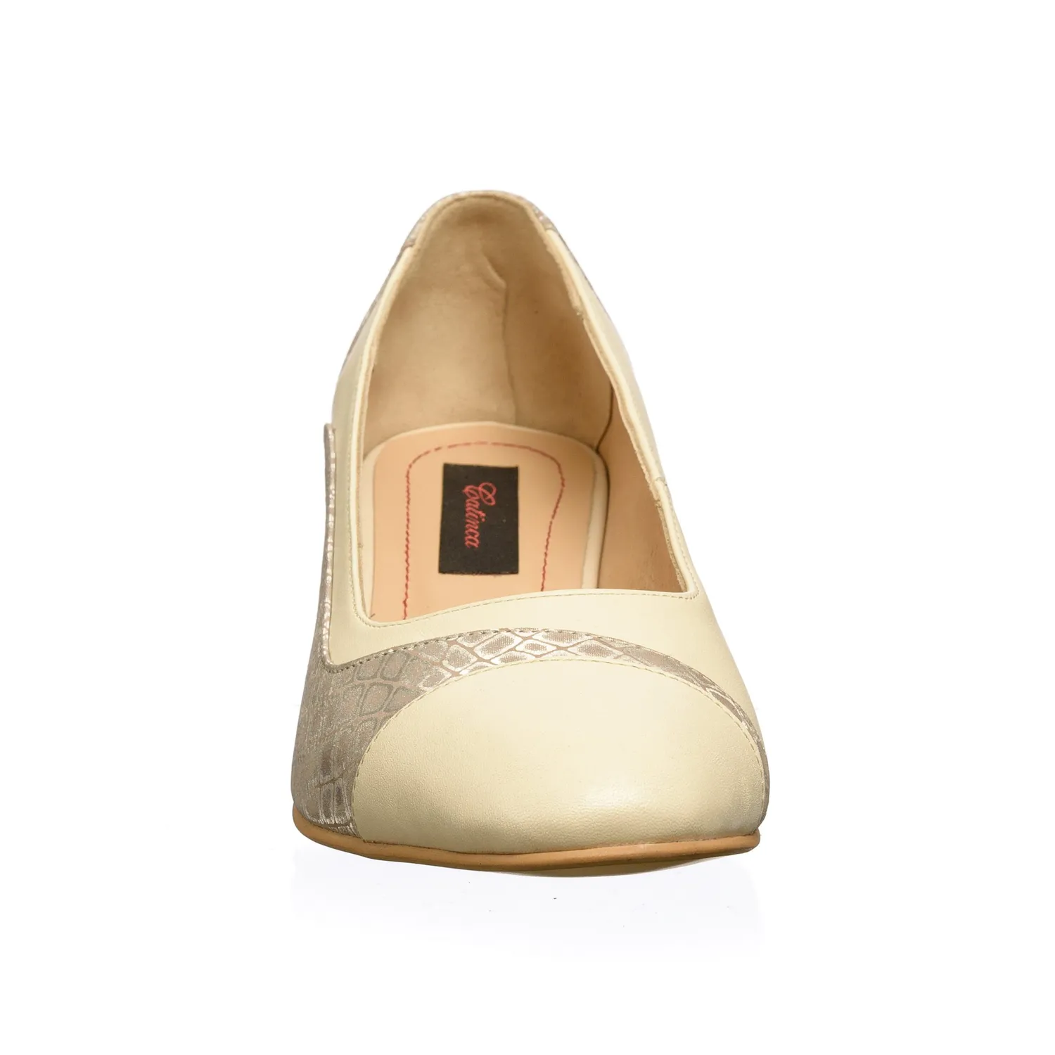Catinca Shoes 315 BP pantofi dama piele bej pony
