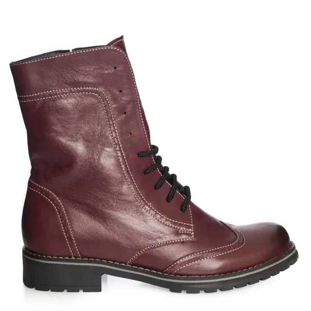 Catinca Shoes BC4 BO ghete piele bordo