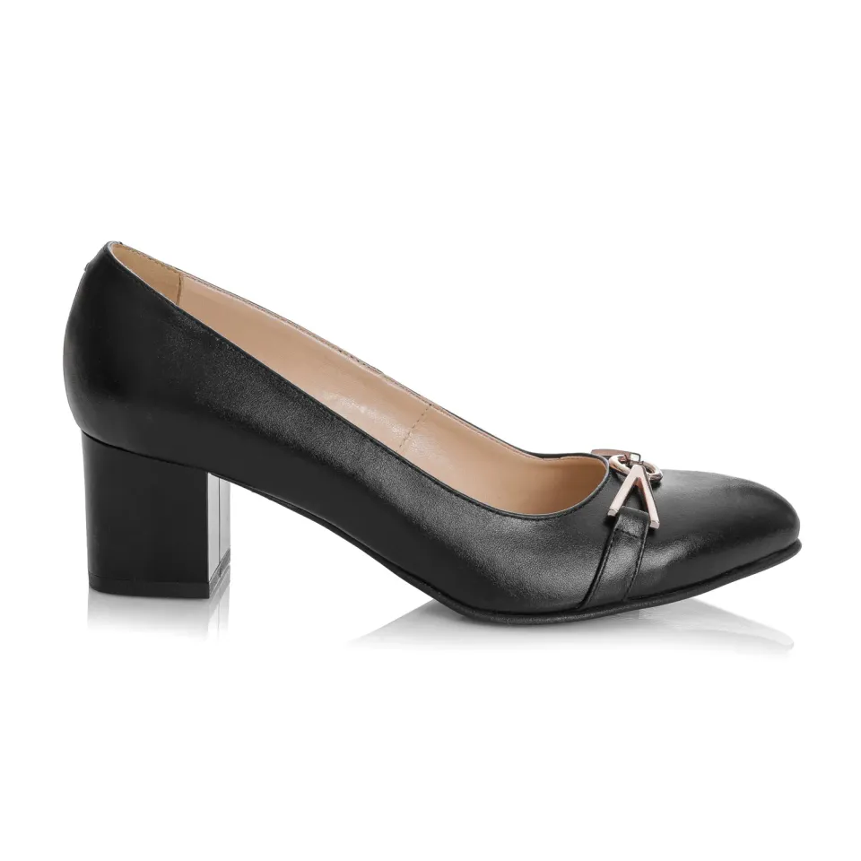 Catinca Shoes A44 N pantofi dama piele negru box