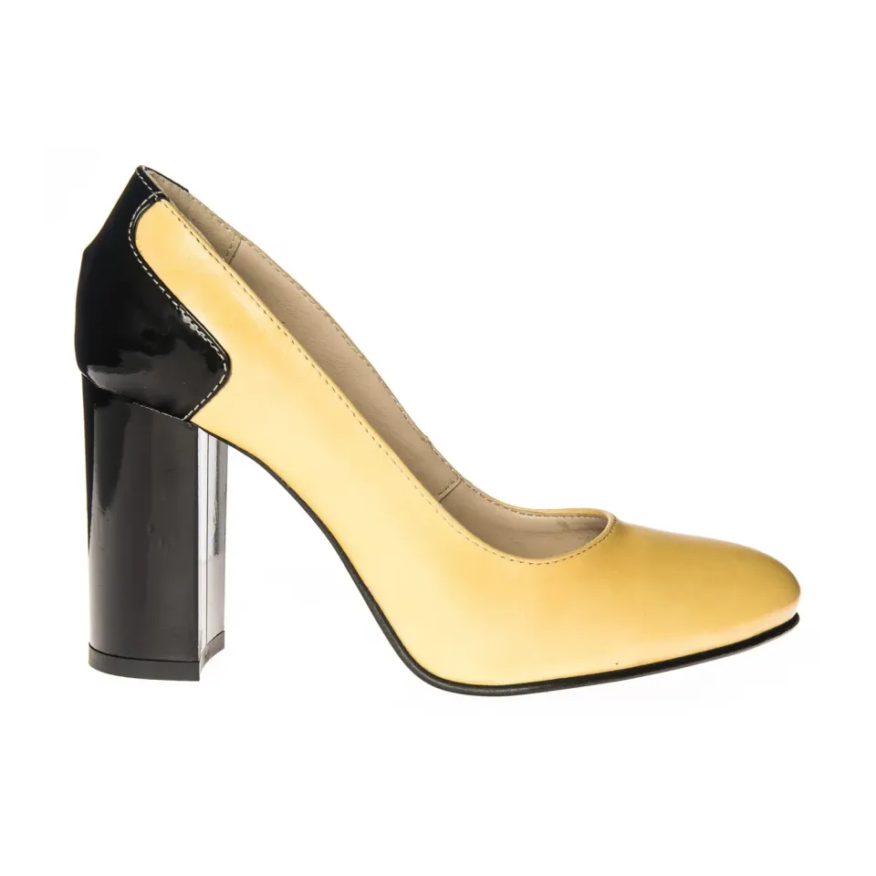 Catinca Shoes 112 GNL pantofi dama galbeni piele