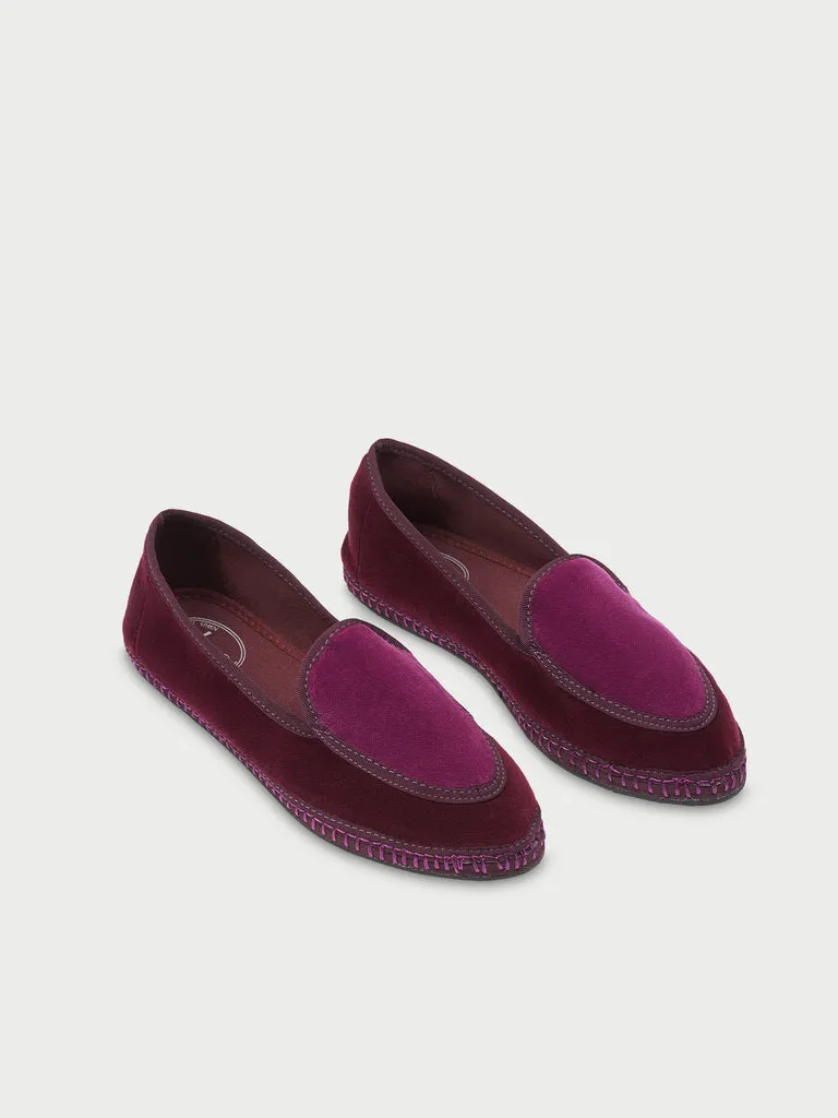 Flagelus Florence pantofi belgian velur visiniu