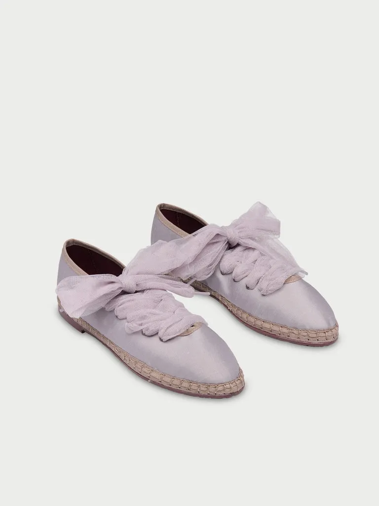 Flagelus Ginevra Grey papuci lila din mătase
