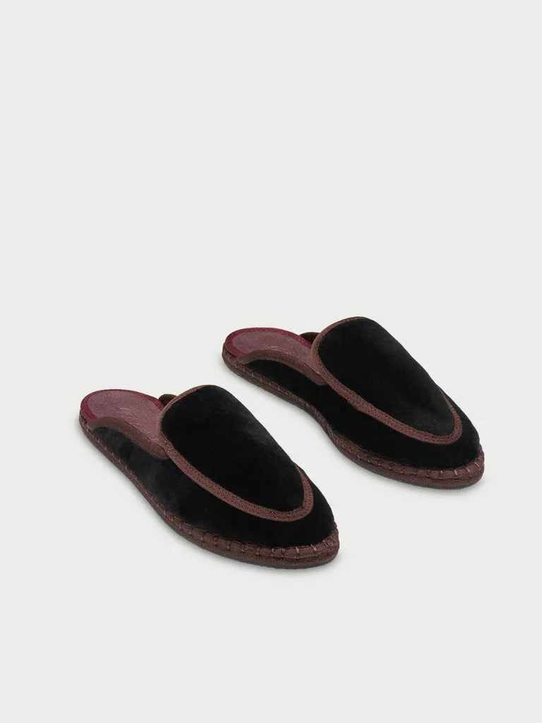 Flagelus Bruna Black pantofi belgieni negri