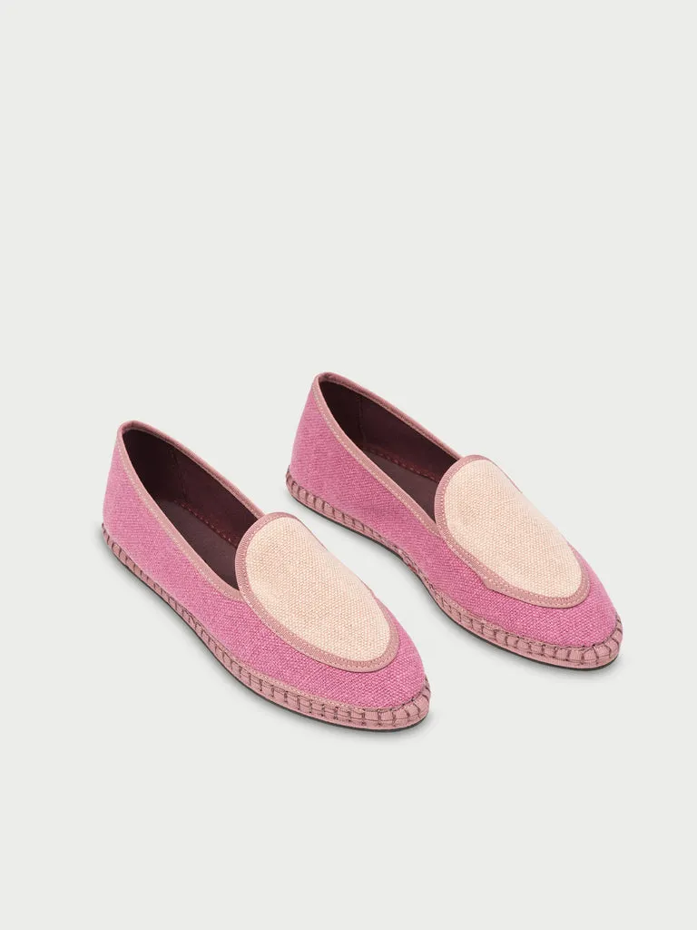 Flagelus Ise mocasini roz din in cu piping