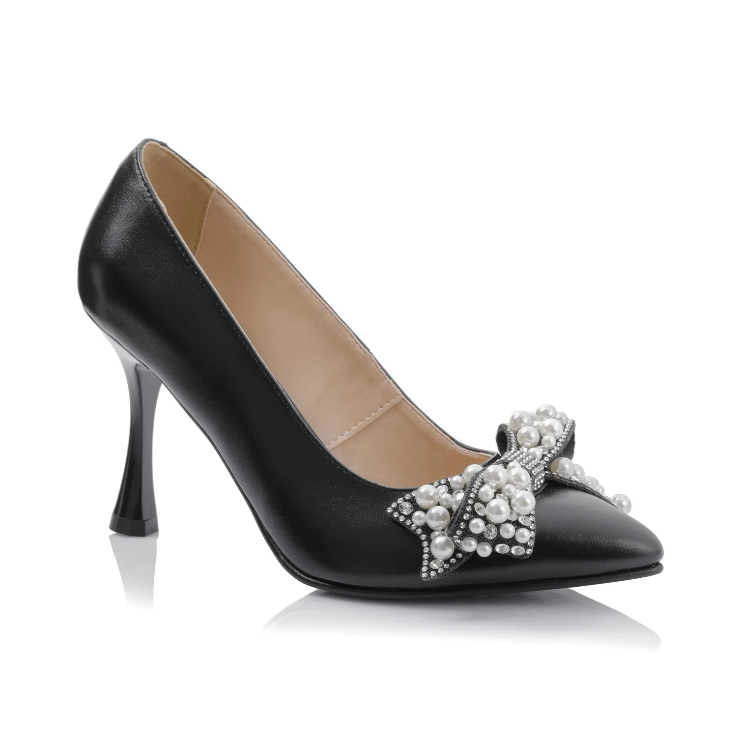 Catinca Shoes A68 NB pantofi damă piele neagră box