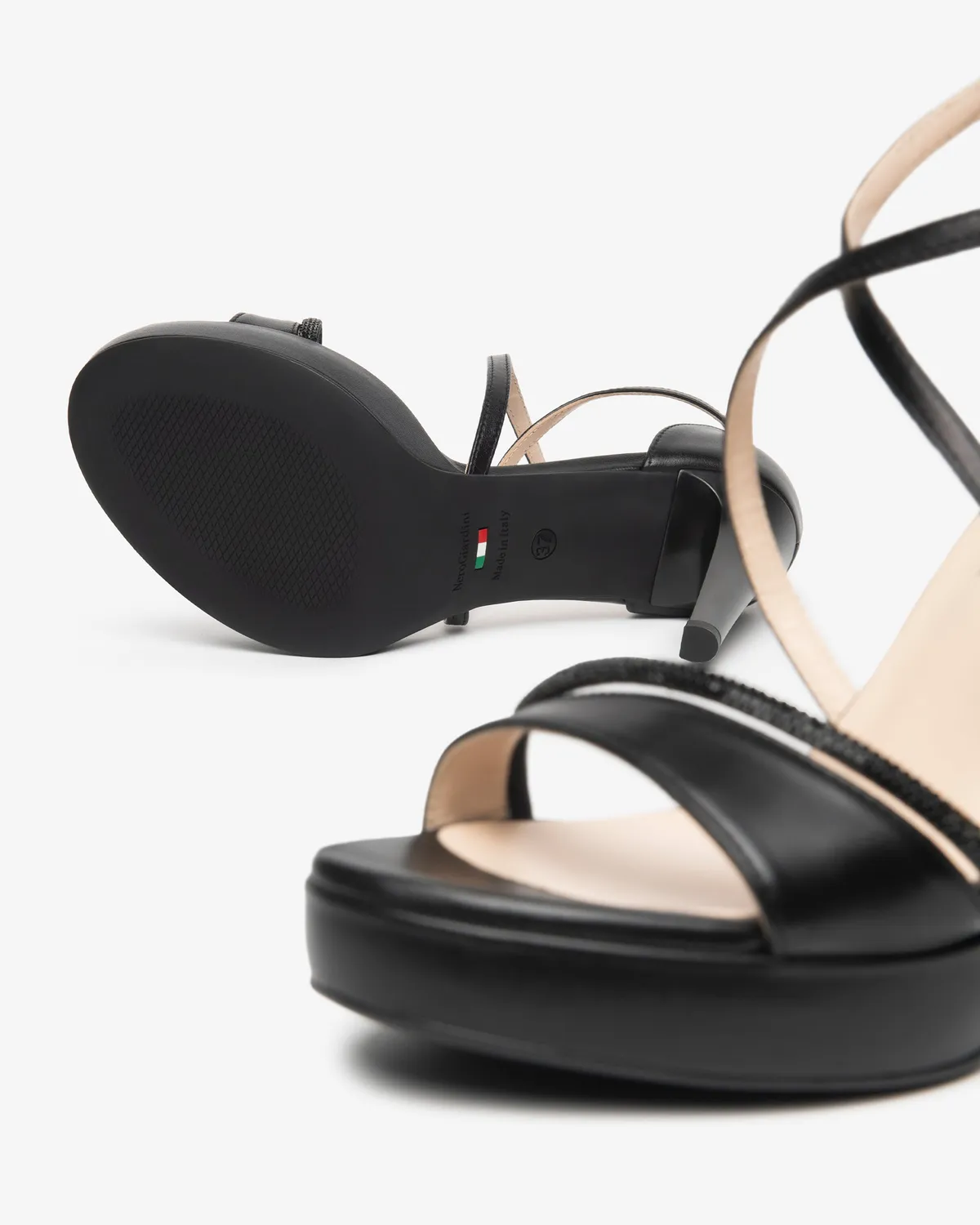 NeroGiardini sandale damă piele Premium Collection vară