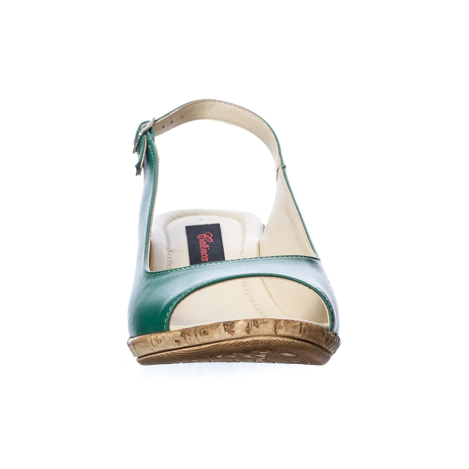 Catinca Shoes SP 29 V sandale damă piele verde
