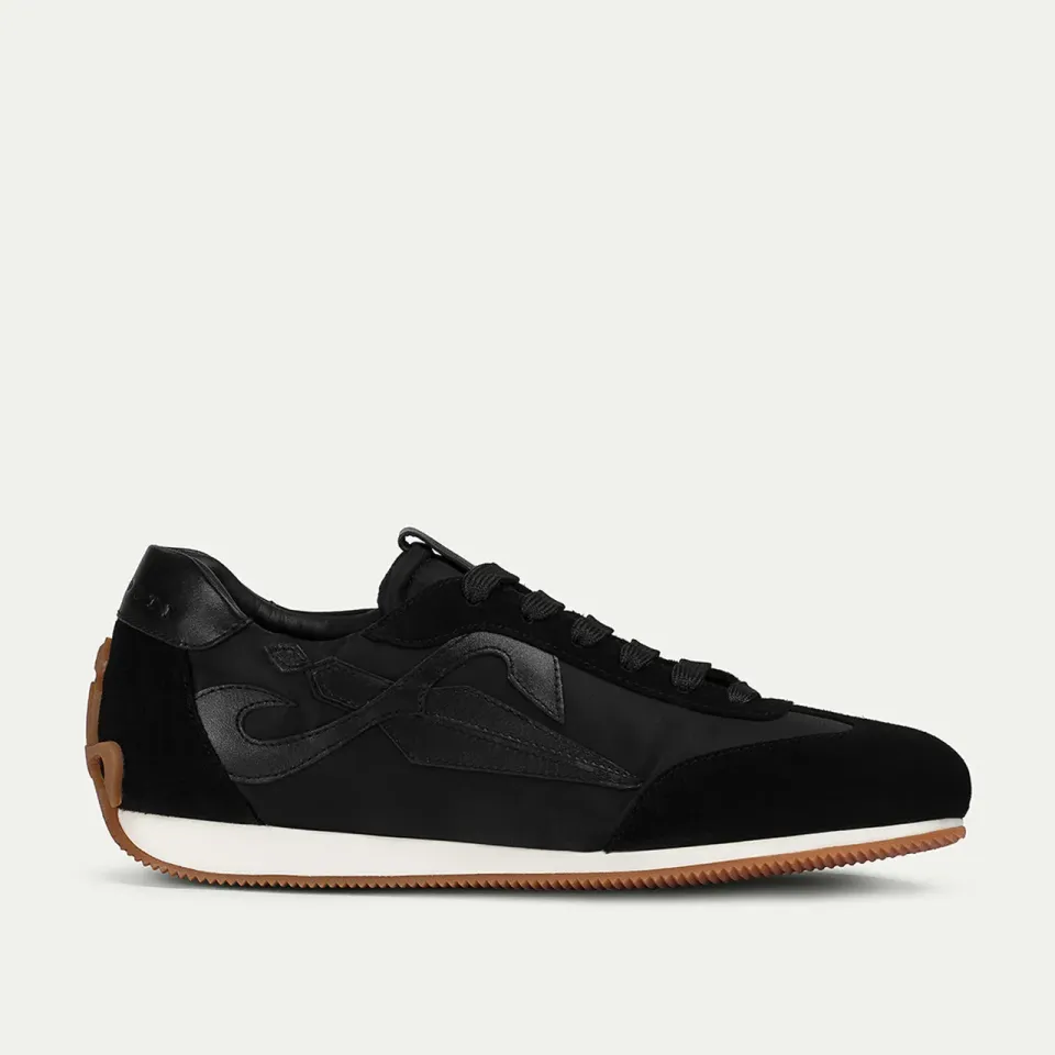 Cesare Paciotti Myron sneakers negri piele cu pânză