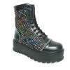 Catinca Shoes BC31 NBPC bocanci dama negru patratele piele
